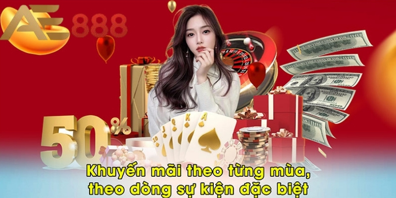 Khuyến mãi theo từng mùa, theo dòng sự kiện đặc biệt